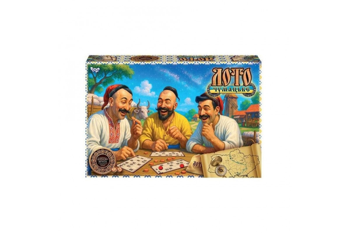 Настольная игра "Чумацкое ЛОТО" DTG105 деревянные бочки, 90 шт