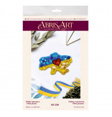 Набор для вышивки бисером украшения "Моя родная" AD-224 на натуральном холсте