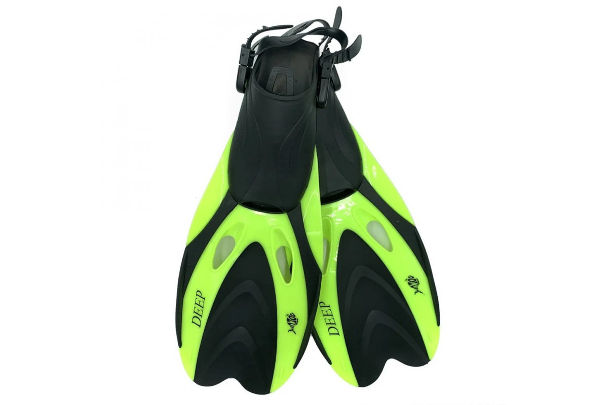 Ласты с открытой пяткой DLV Deep NE-66-43-46-Y размер L/XL 43-46 салатовые