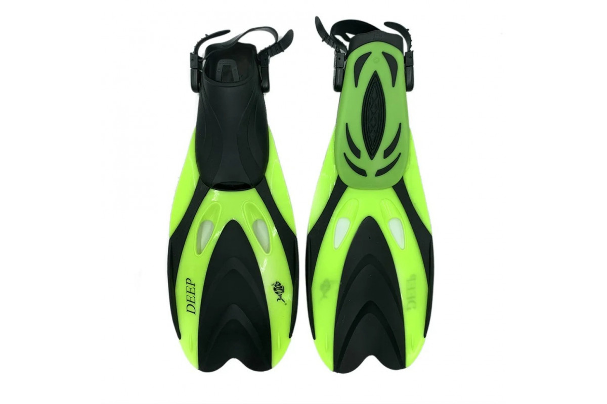 Ласты с открытой пяткой DLV Deep NE-66-43-46-Y размер L/XL 43-46 салатовые