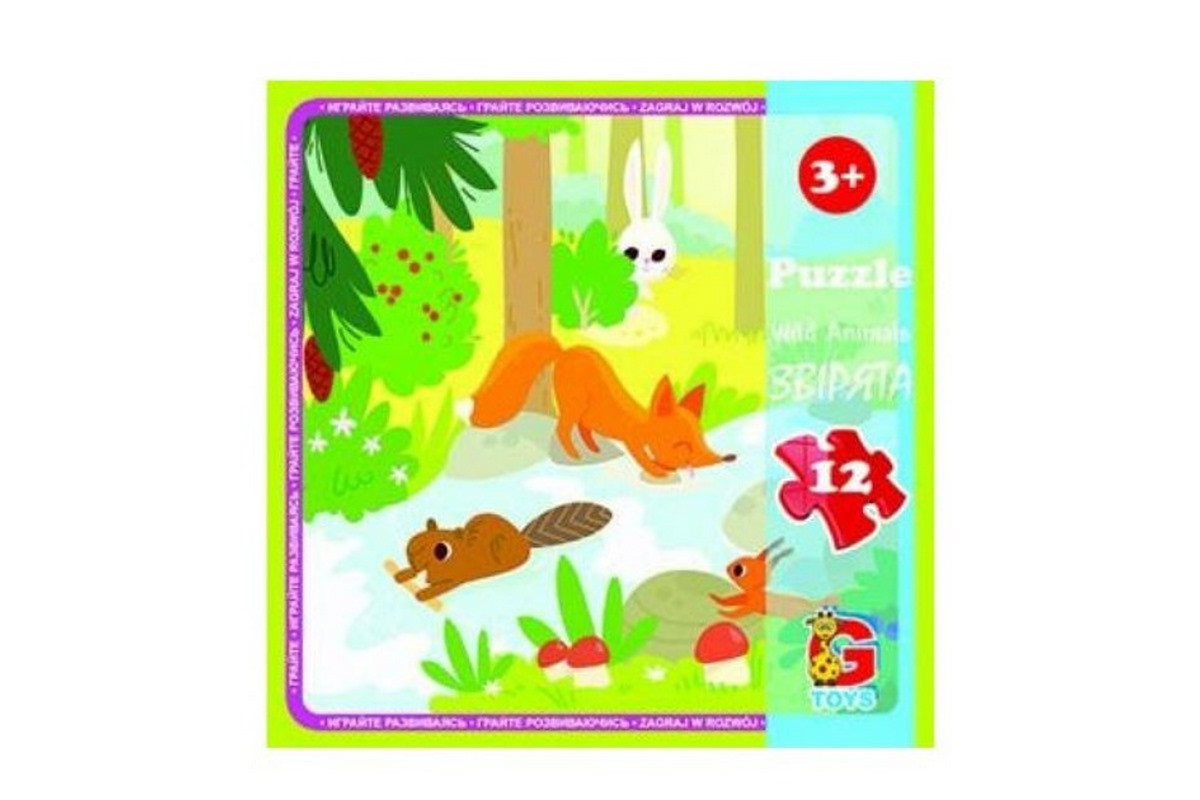 Дитячий пазл "Лісові мешканці" LR07, 12 елементів