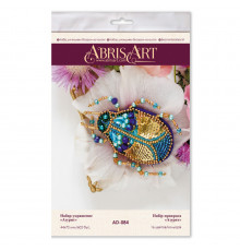 Набор для вышивания бисером украшения "Азурит" AD-084 на натуральном холсте