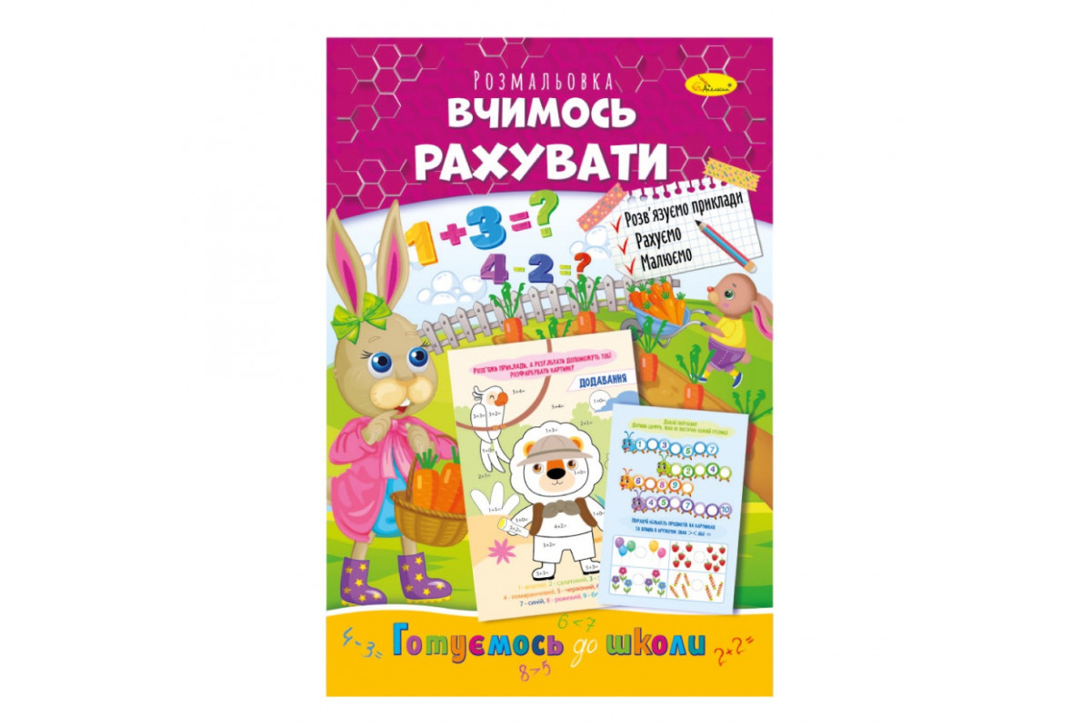 Развивающая раскраска "Готовимся к школе, учимся считать" РМ-66-13