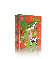 Настільна гра асоціації "У лісі та на фермі" Vladi Toys VT1804-46 (укр)