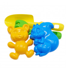 Набір для пісочниці "Ромашка №4" 1128 лопатка, граблі, пасочки