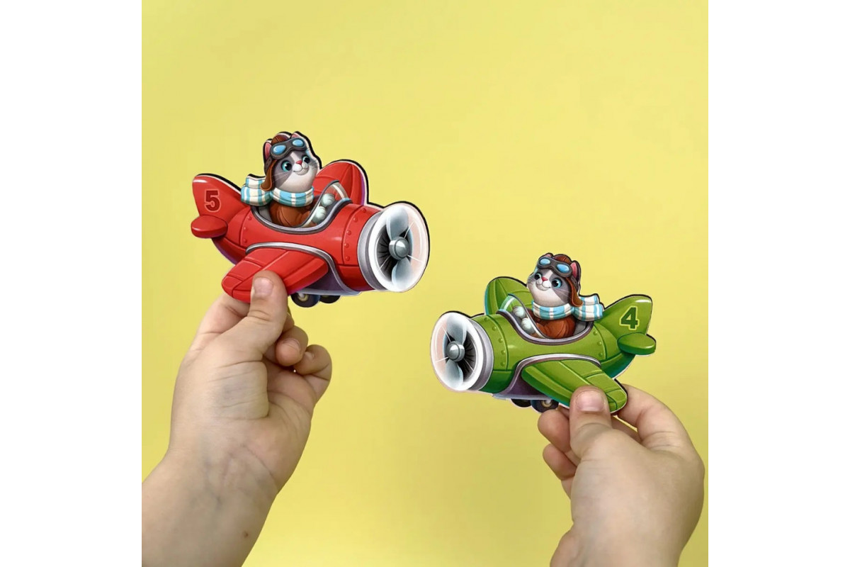 Деревянный детский сортер "Самолеты больше - меньше" (ПСД299) PSD299