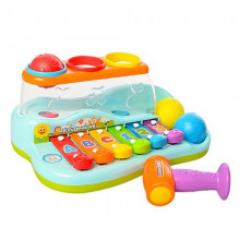 Развивающая музыкальная игрушка "Ксилофон" 9199, логика, с молотком