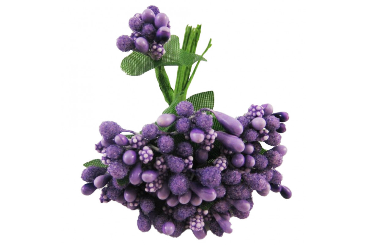 Декоративні тичинки для творчості KV-712 пучок 12 штук