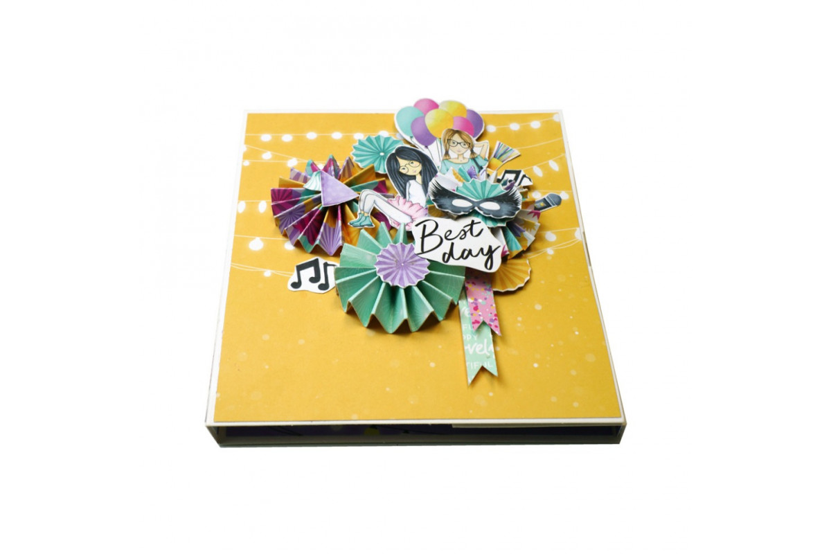 Набір для створення pop-up листівки "Party Girl" FDGCK-052, 14 x 16 см