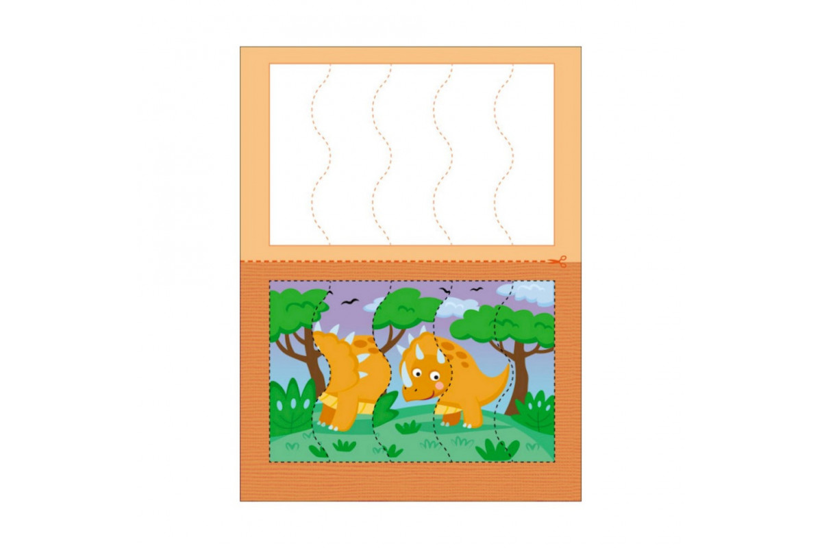 Розвиваючі зошити "Динозаврики" 20410 пазли-розрізалки