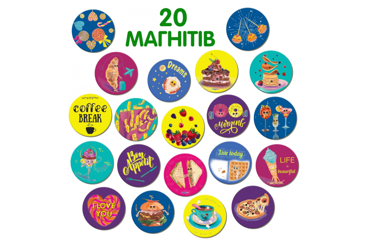 Набір магнітів  Magdum ML 4031-53 EN "Happy moments"
