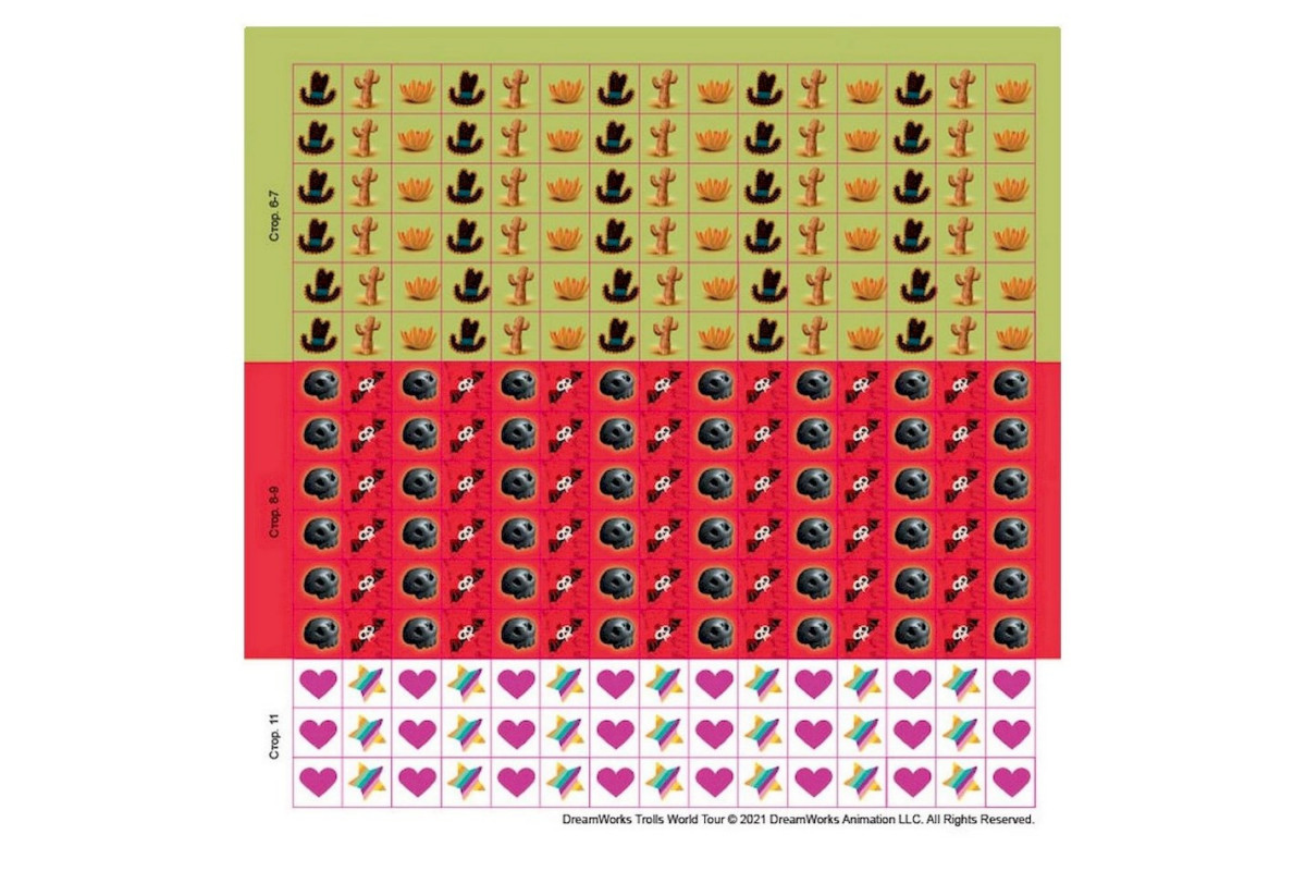 Лабиринты с наклейками "Живи в стиле рок!" Тролли 1249010, 450 наклеек