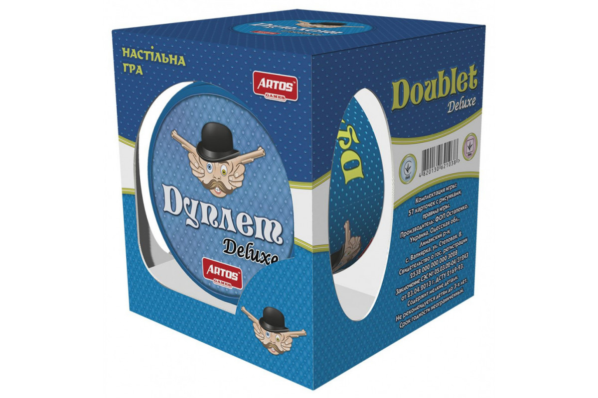 Настольная игра "Дуплет Deluxe" 1038 в металлической коробке
