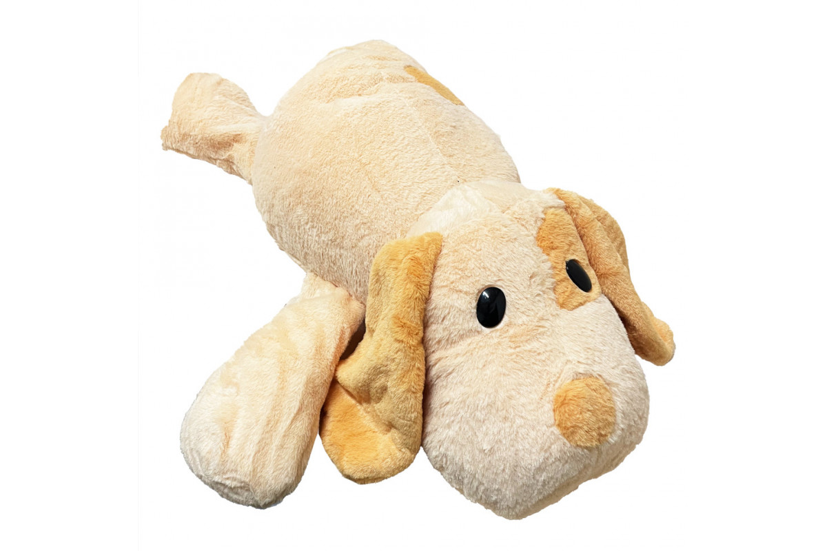 Детская мягкая игрушка "Собачка" L1132(Peach) игрушка с пледом, размер 55 см