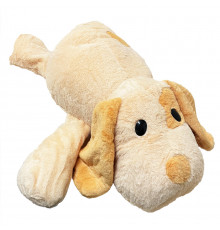 Дитяча м'яка іграшка "Собачка" L1132(Peach) іграшка з пледом, розмір 55 см