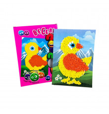 Набір для творчості "Курча" Strateg 30992 веселі помпони