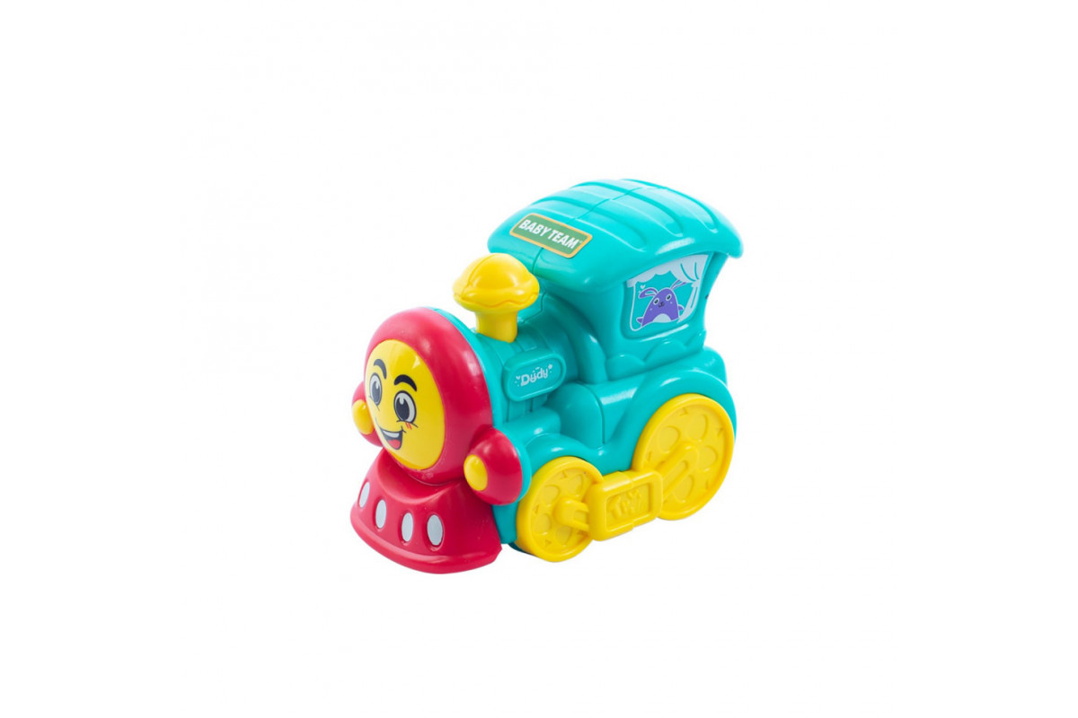 Детская игрушечная машинка "Паровозик" 8620_паровозик_бірюзовий