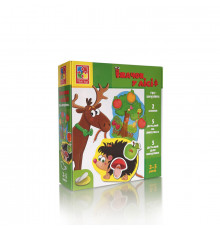 Гра-шнурівка з липучками "Їжачок у лісі" Vladi Toys VT1804-45 (укр)