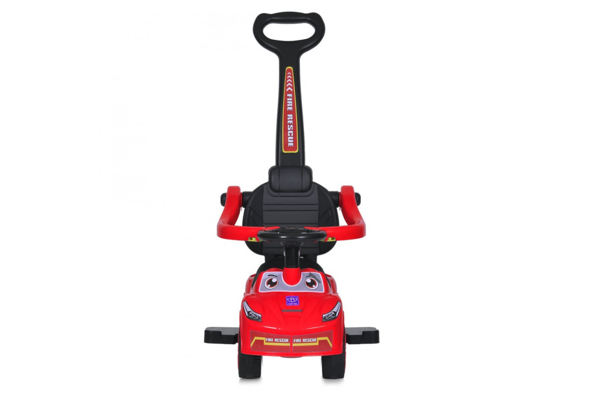 Детская каталка-толокар M 5763L-3 красный, c родительской ручкой