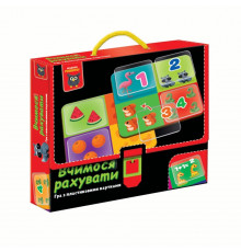 Игра развивающая "Учимся считать" VТ1302-29 с пластиковыми картами