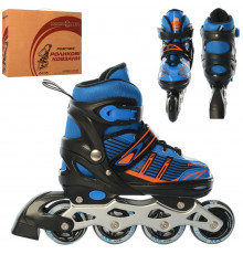 Ролики розсувні підліткові A4139-L-BL  розмір (39-42)