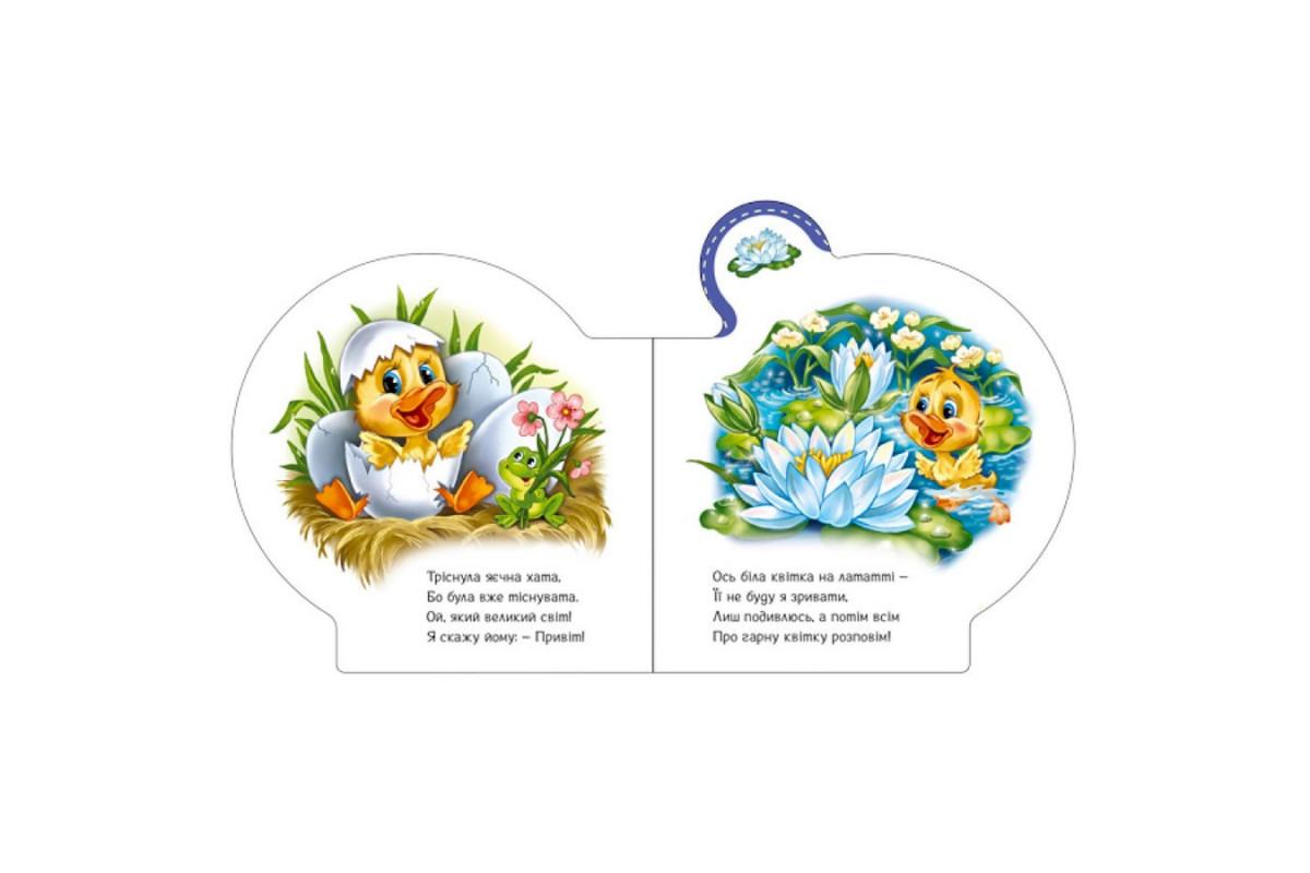 Картонная книжечка "Все про всех: Все о утенке" 289024 на украинском языке