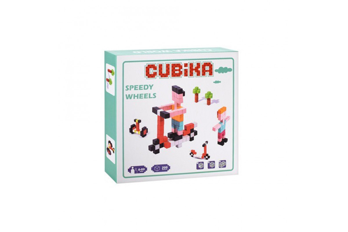 Дерев'яна іграшка Мозаїка MD 1776(Turquoise) кубики, наклейки, 200 деталей