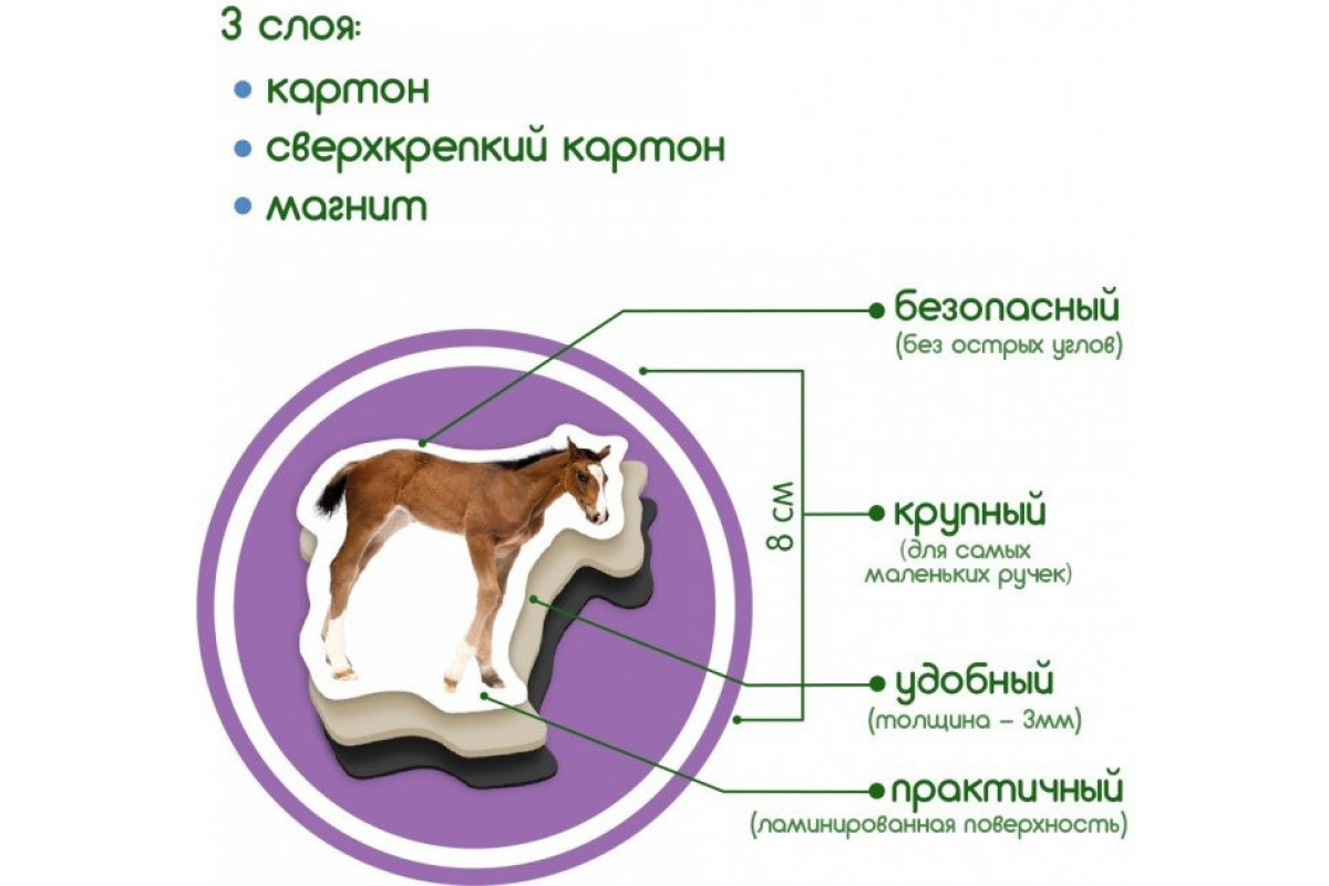 Набор магнитов Magdum "Ферма Мамы и малыши" ML4031-08 EN