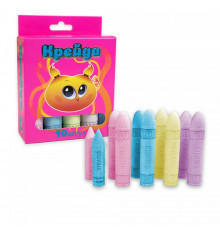 Мелки "Шар" 50118, 10 штук, разноцветные