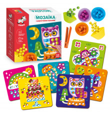 Мозаїка з дерев'яними кульками "Доповни картинку" Vladi Toys ZB2002-08 (укр)