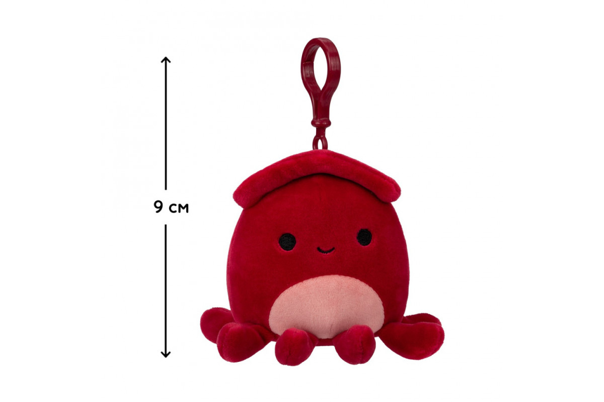 Мягкая игрушка Кальмар Альтман Squishmallows SQCP00146 на клипсе 9 см
