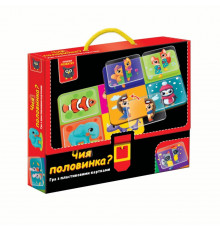 Игра развивающая "Чья половинка?" VТ1302-30 с пластиковыми картами