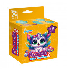 Детские пазлы с сюрпризом "Котенок с крыльями" VT8030-11, 180 деталей