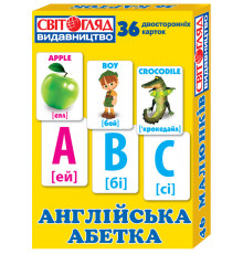 Детские развивающие карточки "Английский алфавит" 13106047, 36 карточек