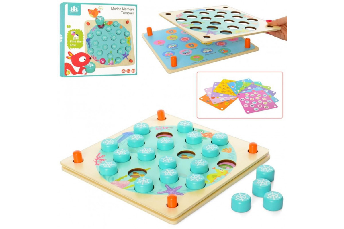 Детская развивающая деревянная игрушка MD 2785 карточки 10 шт