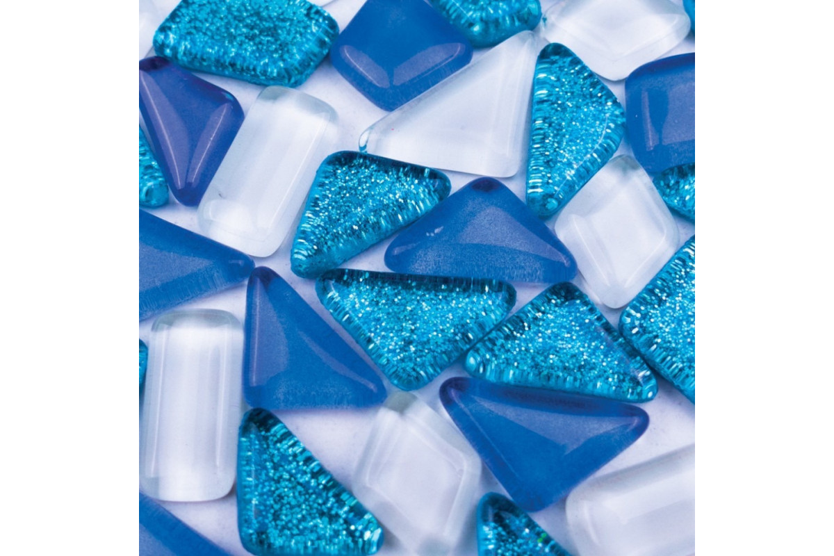 Детский набор для творчества "Мозаичный микс" MA5001 голубой, белый, голубой с глиттером