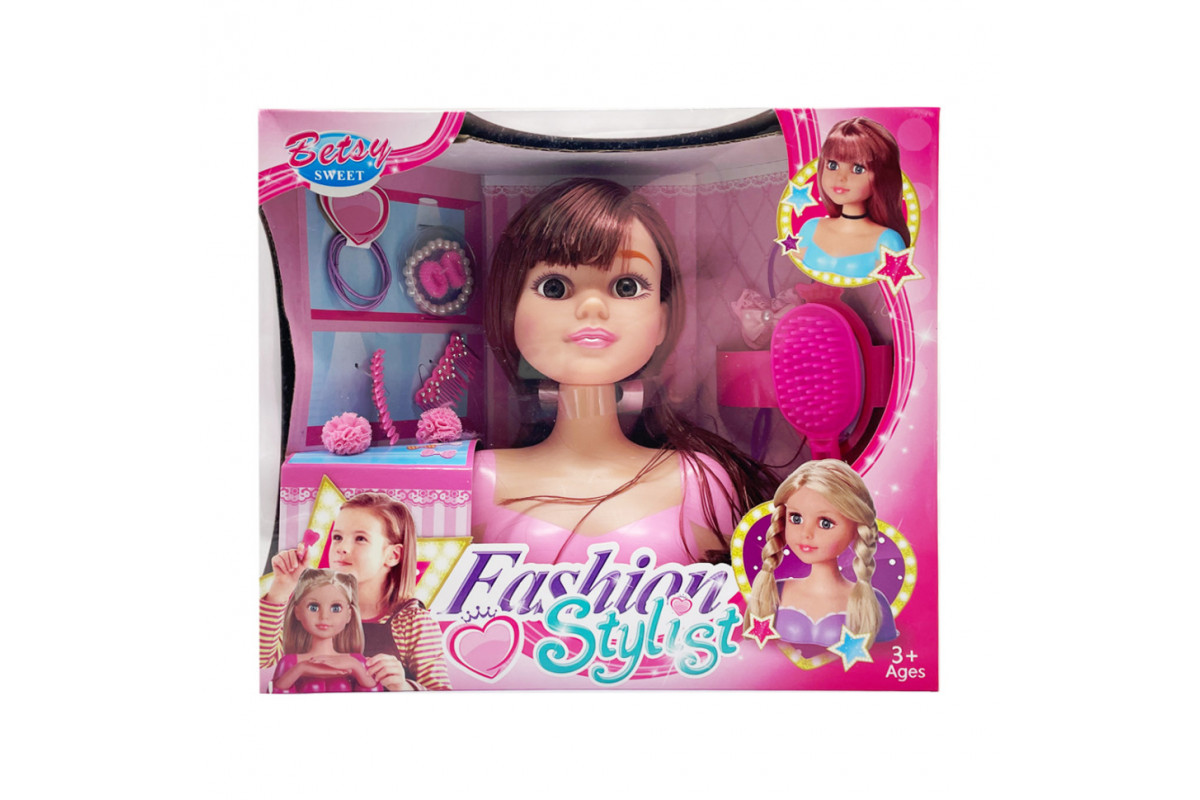 Кукла-манекен для причесок 2813C темный цвет, аксессуары для прически