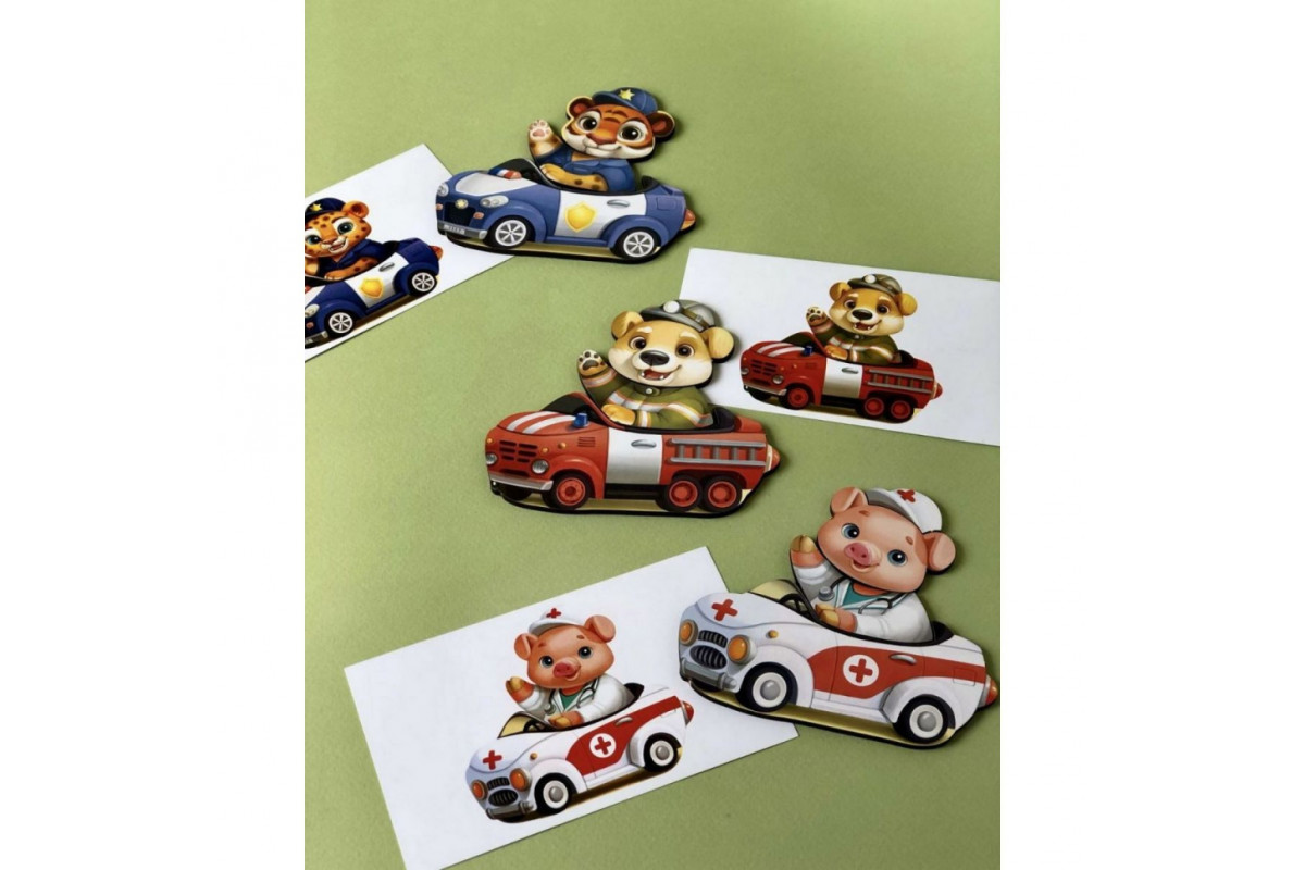 Настольная игра "Веселые водители" Ubumblebees (ПСФ080) PSF080 с карточками