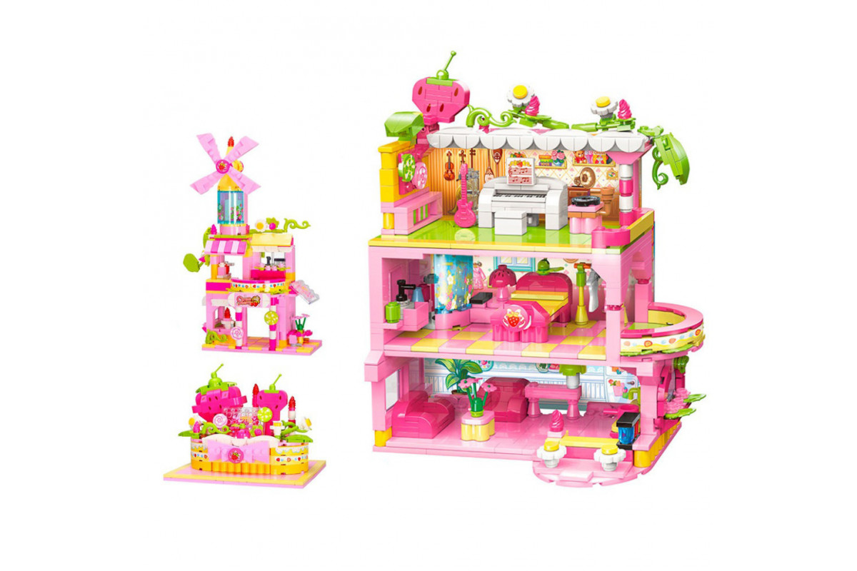 Детский конструктор "Домик 3 в 1" Qman 42111, 580 деталей