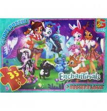 Дитячий пазл класичний "Enchantimals" EA200 постер 35 елементів