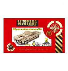 Деревянный конструктор Золотая Серия автомобиль "Mustang" BB2musta