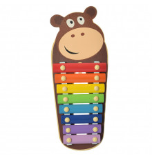 Детская игрушка Ксилофон WW-189 деревянный Бегемот