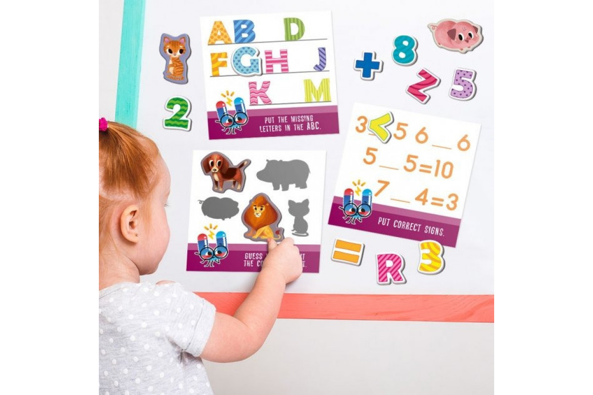 Набор магнитов Magdum "Буквы и цифры" ML4031-09 EN