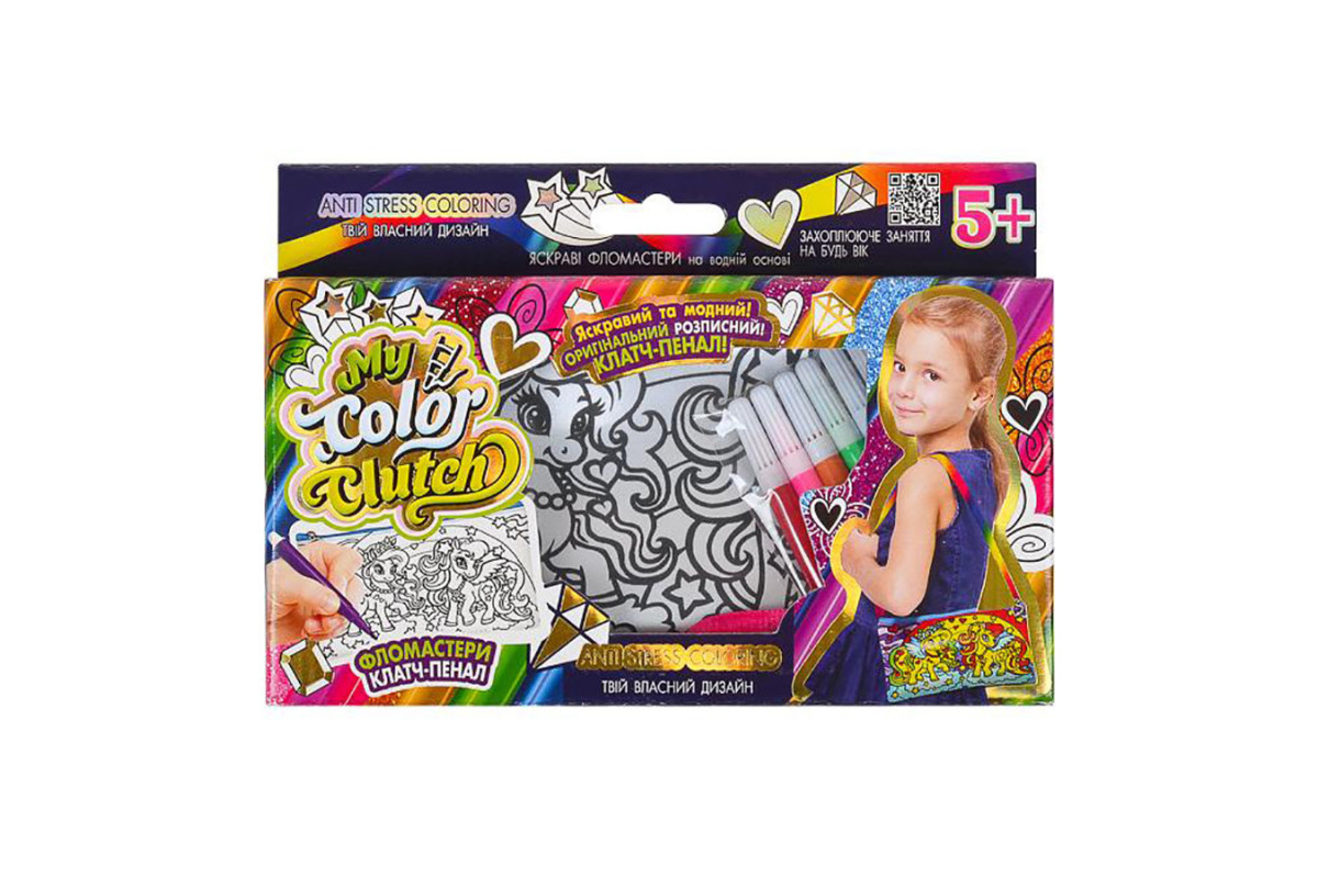 Набір для творчості "My Color Clutch" CCL-02-01U...06U з фломастерами Вид 1