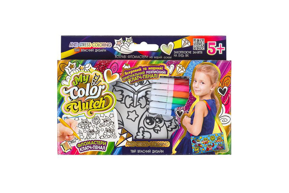 Набір для творчості "My Color Clutch" CCL-02-01U...06U з фломастерами Вид 2