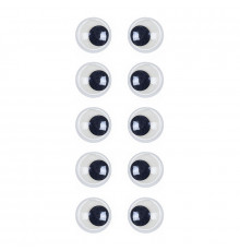 Пластикові очі для іграшок PE-016, 16 мм, 10 штук в упаковці