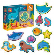 Настольная игра для детей "Набор магнитов. Морские обитатели" VT3106-27