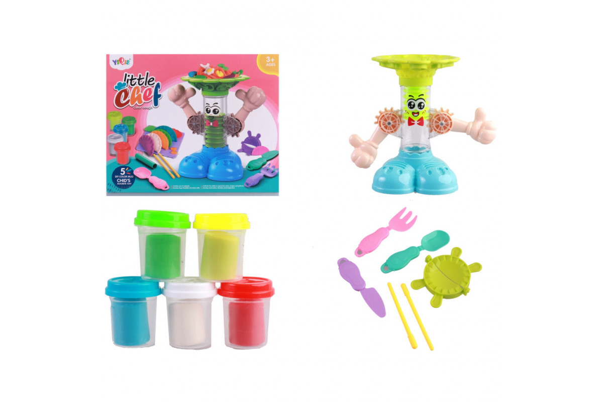 Набор для творчества 6828-2  пластилин "Шеф-повар", формочки, аксессуары