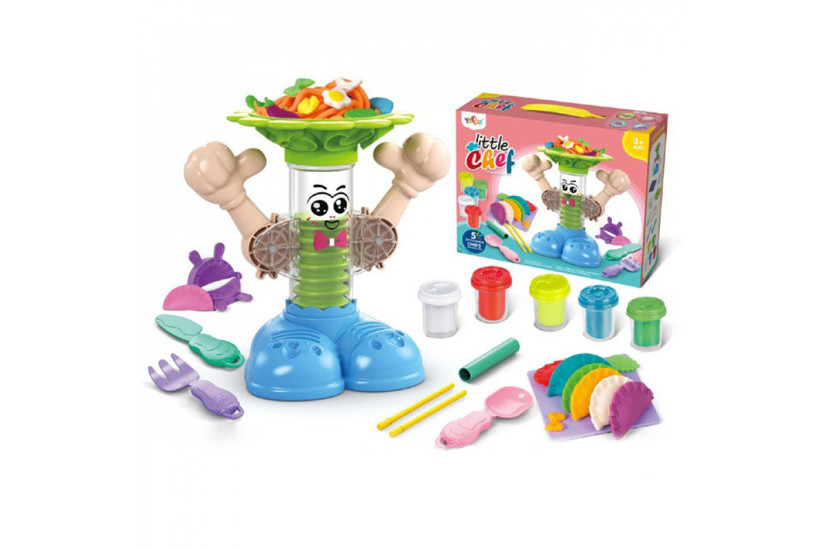 Набор для творчества 6828-2  пластилин "Шеф-повар", формочки, аксессуары