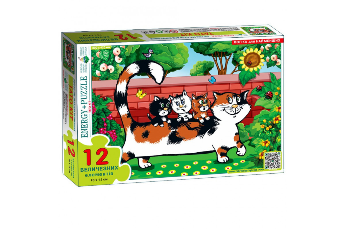Пазл дитячий Тато Кіт 88229, 12 великих елементів